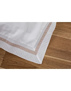 Jogo de lençóis 100% algodão branco penteado percal branco 200 fios 2