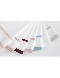 Juego de 3 toallas 100% algodón 600 gr./m2 - C/ Puntilla ROMA 2