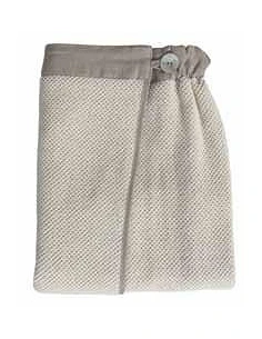 Saída de banho (saia) jacquard veludo 83% algodão / 17 % linho