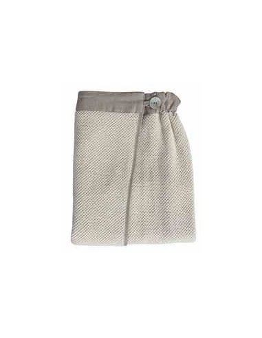 Saída de banho (saia) jacquard veludo 83% algodão / 17 % linho