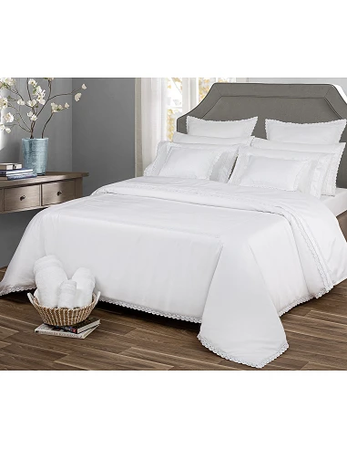 Sacos para edredão  - Sevilla algodão percal branco 400 fios