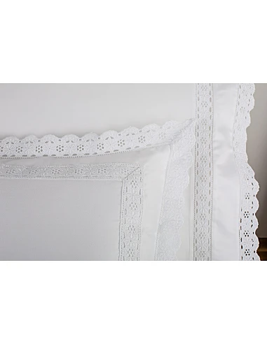 Sacos para edredão  - Sevilla algodão percal branco 400 fios