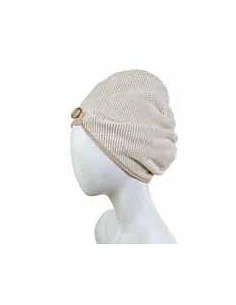 Touca de banho em algodão jacquard veludo - 83% algodão / 17% linho