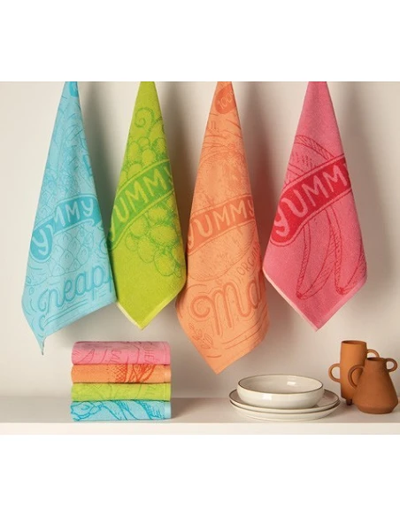 Paño de cocina tela 70x50 cm - Paño de cocina 100% algodón 260 gr. - YUM Lasa Home