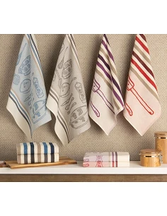Paño de cocina rizo 50x50 cm - Paño de cocina 100% algodón 440 gr.- Lasa Home