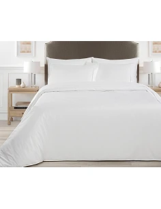 500 Fios - Jogo de lençóis 100% algodão cetim branco