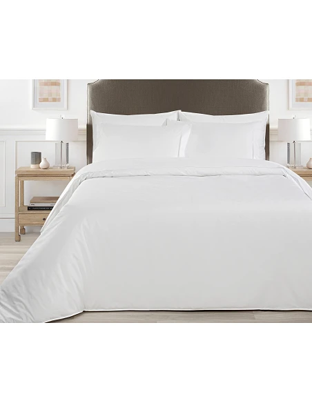 500 Fios - Jogo de lençóis 100% algodão cetim branco