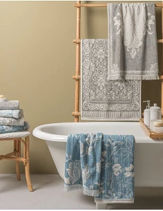 Juego toallas de baño 550 gr./m2 - SPRING GREY Devilla 2