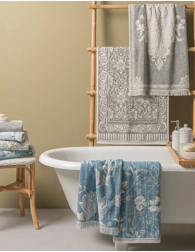 Juego toallas de baño 550 gr./m2 - SPRING GREY Devilla