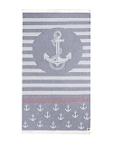 Pareo praia com franjas desenho jacquard 90x170 cm - Mundu