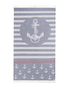 Pareo playa con flecos diseño jacquard 90x170 cm - Mundu