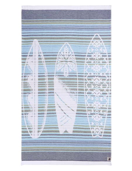 Pareo playa con flecos diseño jacquard 100x170 cm - Mundu