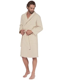 Bio Gots - Albornoz baño rizo 100% algodón 400 gr./m2 - Natural Lasa Home