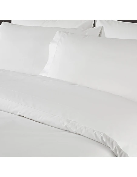 400 Fios - Jogo de saco P/ Edredão - Tecido 100% algodão percal branco