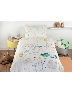 Jogo de lençóis 100% algodão orgânico - Ref. Teddy Gamanatura