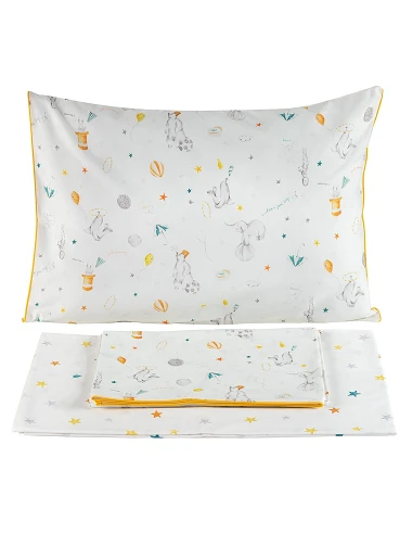 Juego de sábanas 100% algodón organico - Ref. Teddy Gamanatura