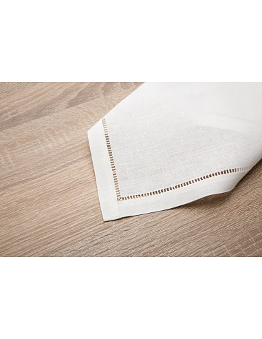 50x50 cm - 1 Servilleta 100% lino bordado a mano