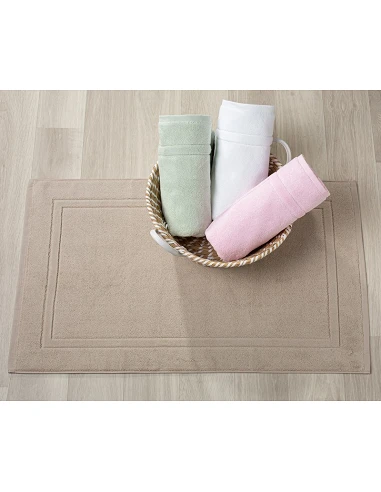 Alfombras de baño 100% algodón color verde pastel calidad premium 1.000 gr./m2