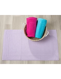 Alfombras baño 100% algodón color lila calidad premium 1.000 gr./m2