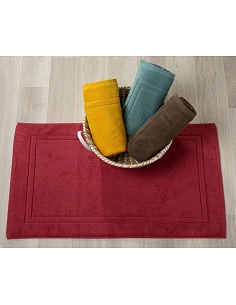 Alfombras de baño 100% algodón color marrón calidad premium 1.000 gr./m2