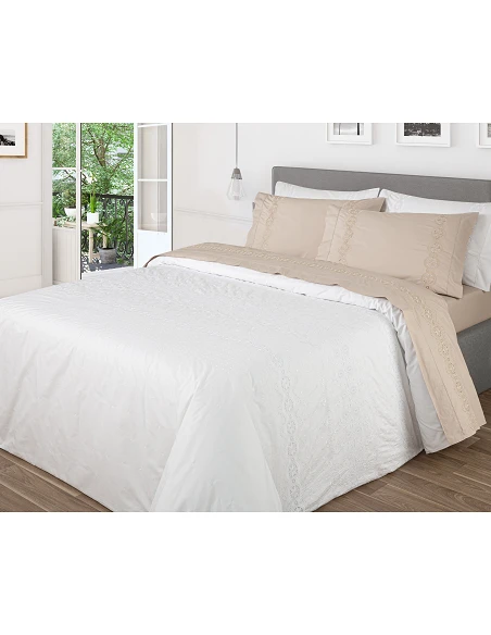 Juego de sábanas 100% algodón peinado percal  200 hilos