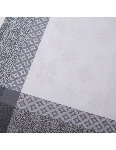 47x47 cm -  Guardanapo 100% algodão Jacquard cinza