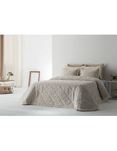 COLCHA ELMA COR BEGE C/...