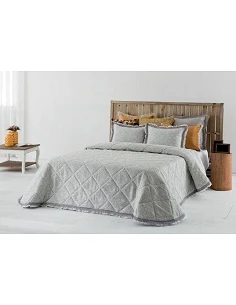 COLCHA ELMA COR CINZENTO C/...