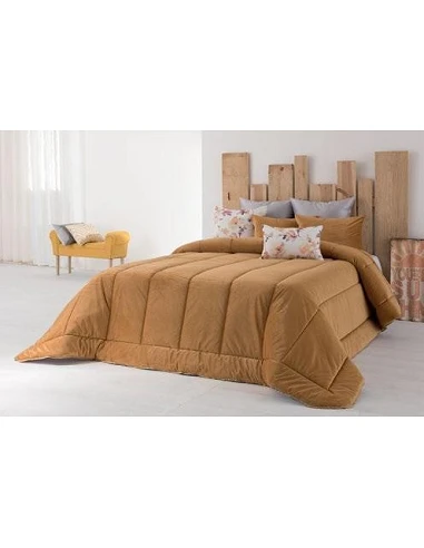 Colcha Geiza color amarillo tostado...