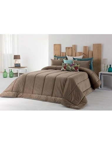 Colcha Geiza color taupe tacto...