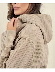 Albornoz baño mujer beige...