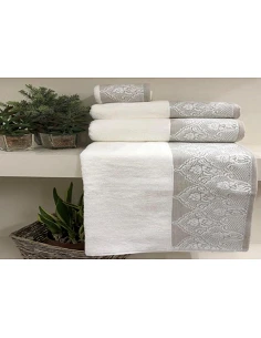 3 toallas de baño jacquard...