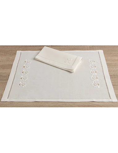 Mantel individual de lino +...
