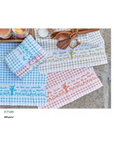 3 Paños de cocina rizo 50x50 cm color azul naranja verde 3 Paños de cocina rizo 50x50 cm color azul naranja verde