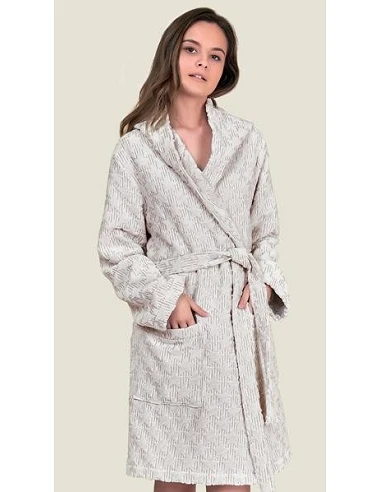 Albornoz baño mujer rizo 100% algodón...