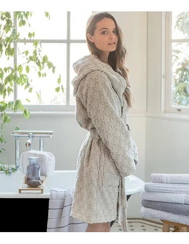 Albornoz baño mujer rizo 100% algodón...