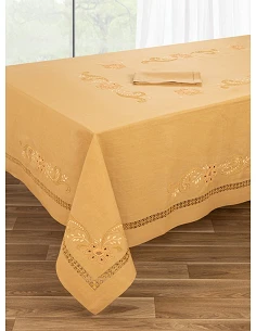 175x350 Mantel de lino...