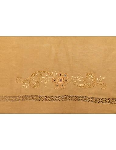 175x350 Mantel de lino Bordado A Mano...